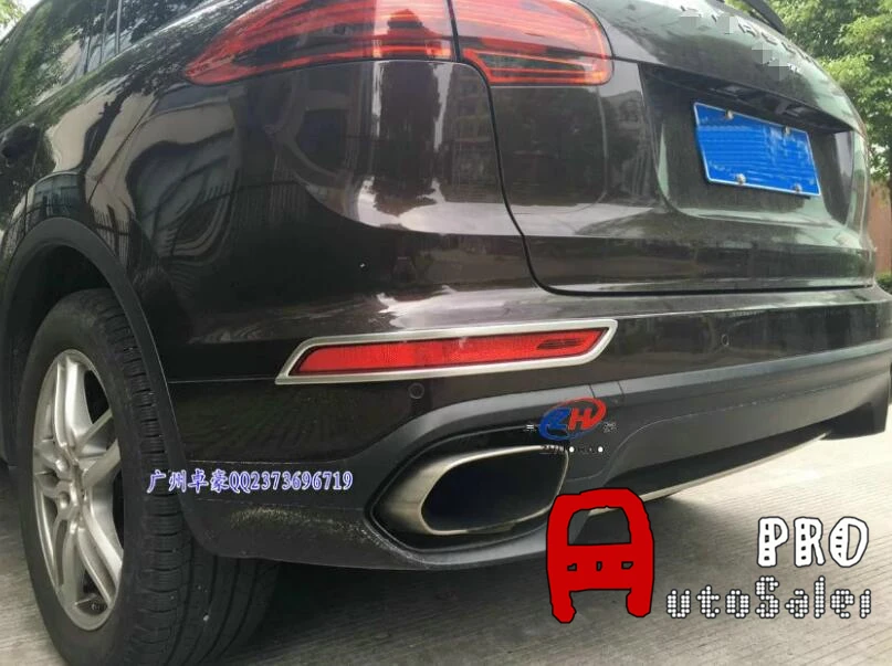 ABS хромированный матовый задний противотуманный светильник бампера верхняя