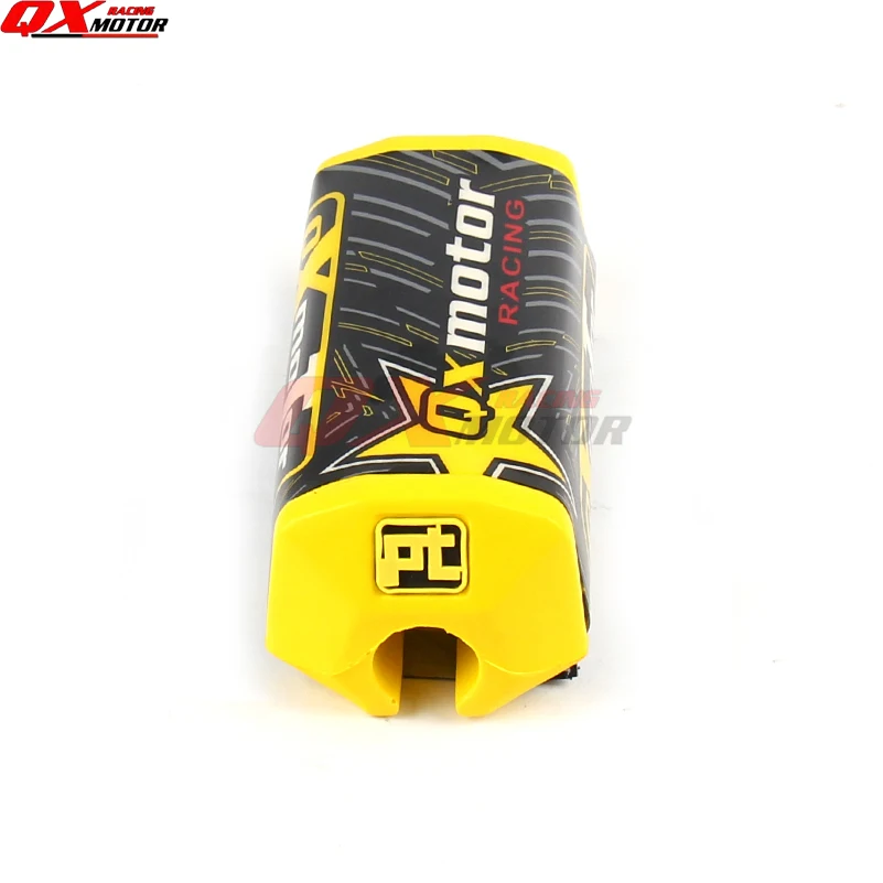 QXmotor конический руль, барный коврик, жир, барная накладка, защита груди, Крестовина, подходит 1-1/8, ручка, бар, мотоцикл, грязь, велосипед, питбайк