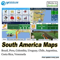 8gb sd car gps navigation maps card android for south america brazil peru colombia uruguay chile argentina costa rica