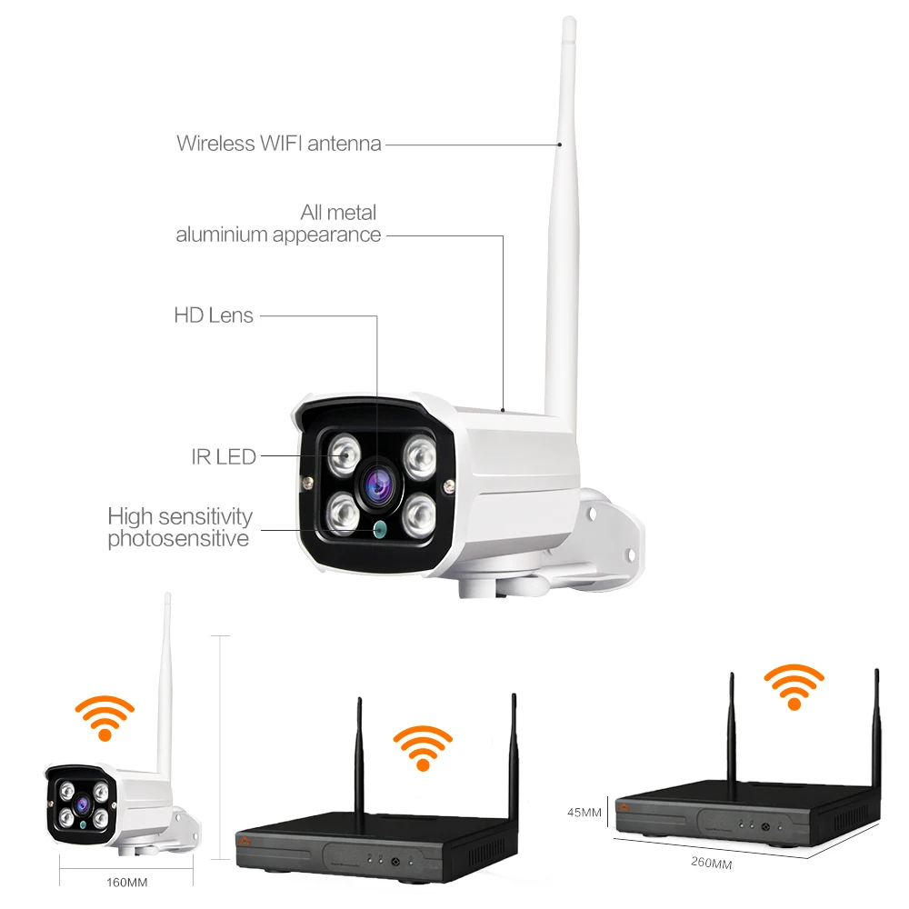 Stardot HD наружная система видеонаблюдения 8CH NVR комплект CCTV камер домашней