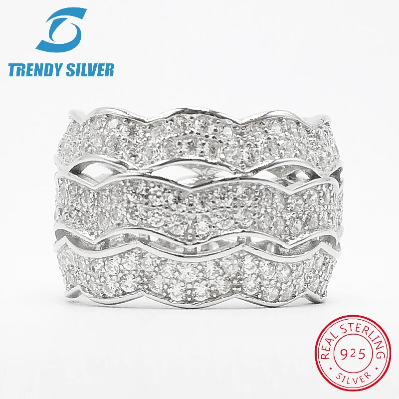 

Винтажные кольца, Настоящее серебро 925 пробы, ювелирные изделия для женщин, розовое золото с камнем, циркон, Твердые Элегантные