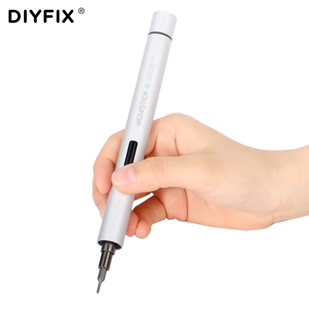 DIYFIX Мини Электрическая отвертка наборы беспроводной батарея мощность с 18 бит магнетизер для мобильного телефона электронный ремонт Tool Kit