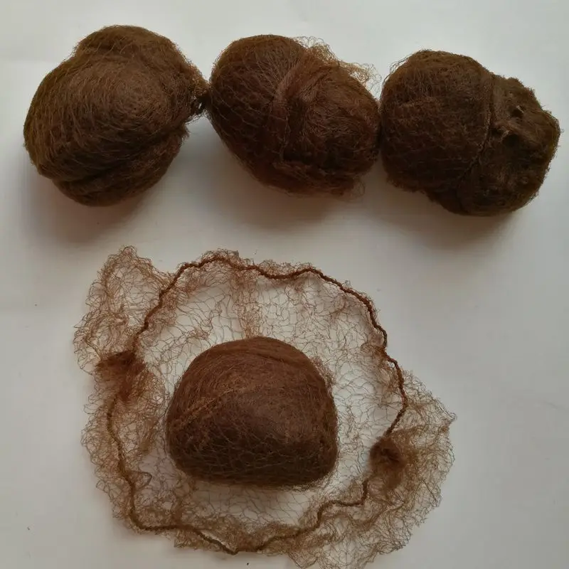 Коричневые нейлоновые сетки для волос 100 шт. ухода за волосами или укладки сетка