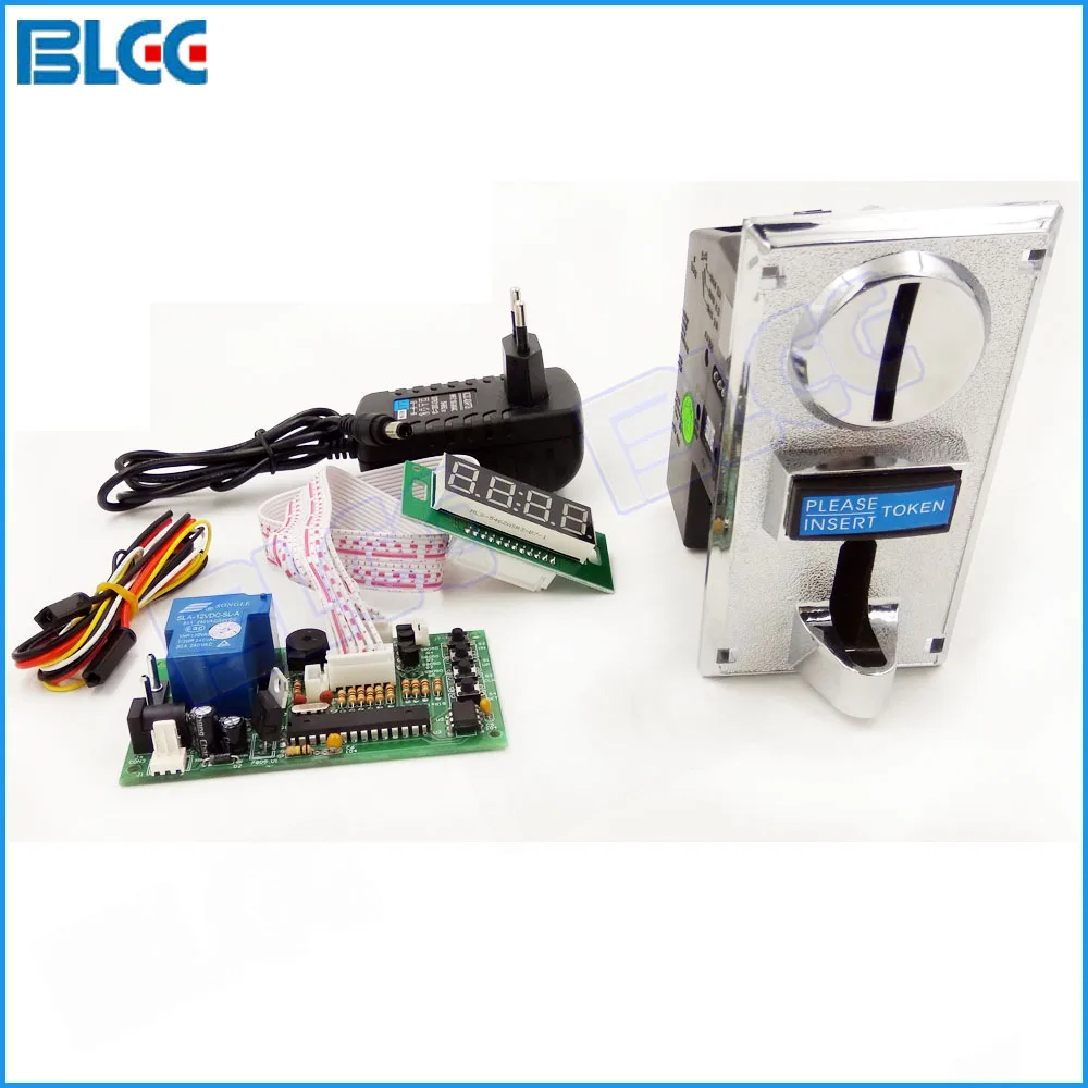 Приемник для нескольких монет с таймером устройство переключателем времени 6