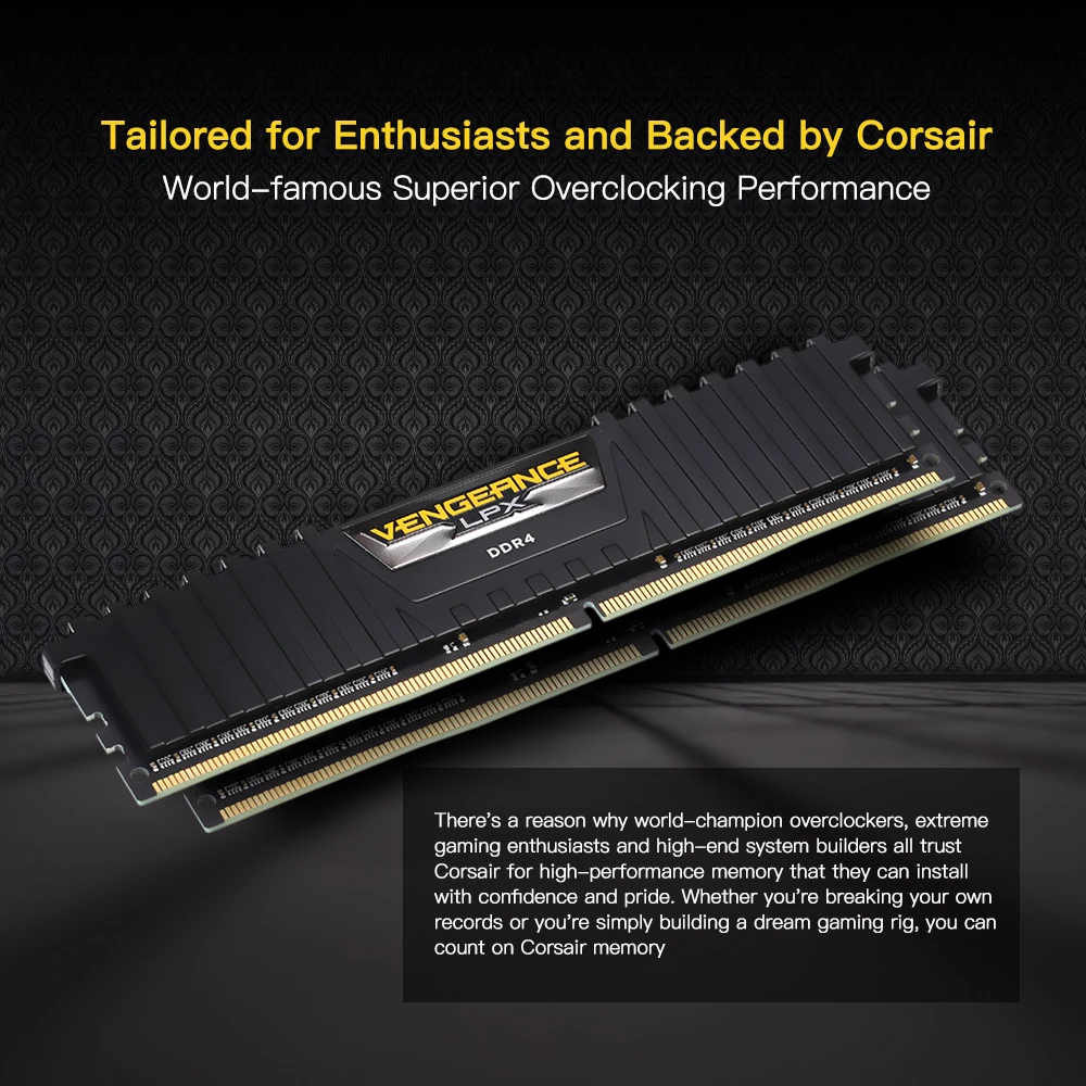 CORSAIR месть LPX Оперативная память DDR4 8 Гб PC4 2400 МГц 3000 3200 кабельный адаптор Память 16