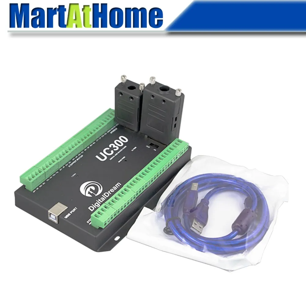 ЧПУ 3/4/5/6 оси USB Mach3 движения Управление карты UC300 коммутационная плата 24VDC 300 кГц Поддержка MPG& Степпер/сервопривод@ SD# SP065