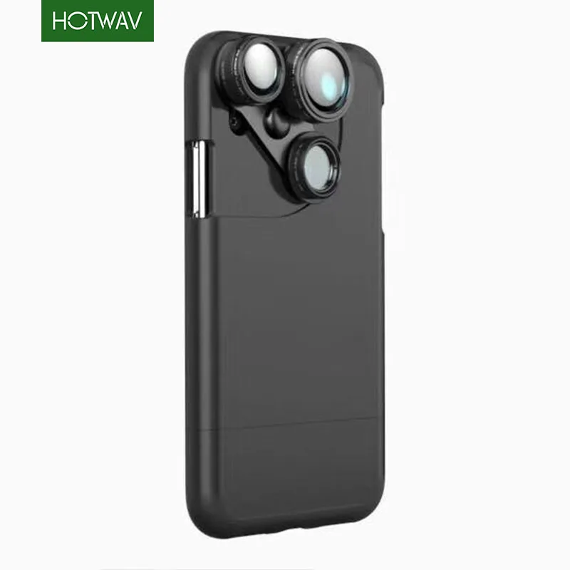 Hotwav 4 в 1 Мобильный широкий объектив мобильного телефона для iphone 8 Plus чехол