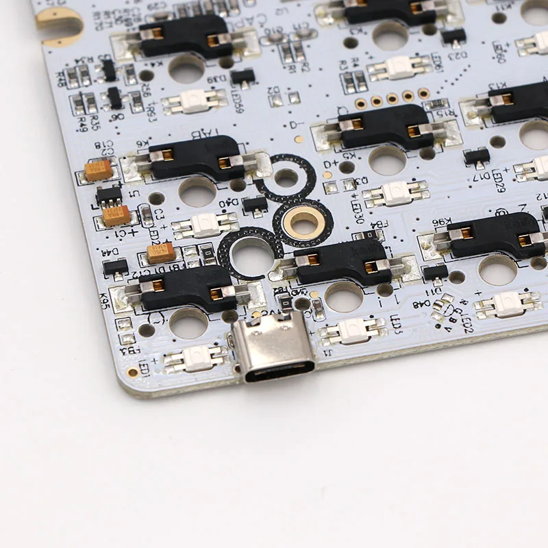 GK64 pcb RGB 60% 64 клавиши Горячая замена PCB diy механическая клавиатура hotswap розетка