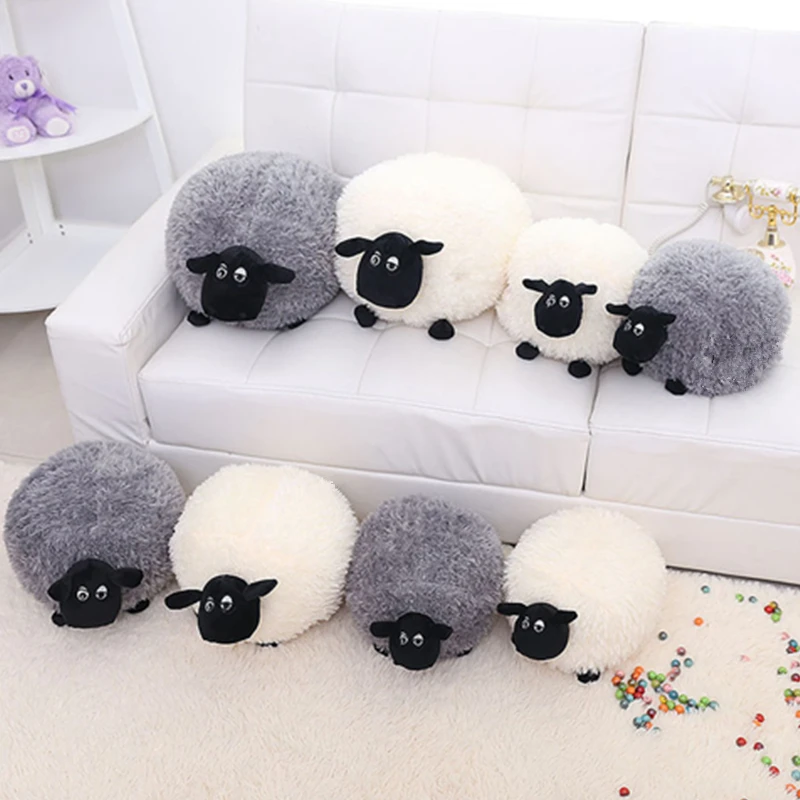 Плюшевые игрушки милые мягкие Овцы Характер Дети игрушка подарок кукла белый