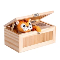 hot sale children new electronic useless box with sound cute tiger toy gift stress reduction desk