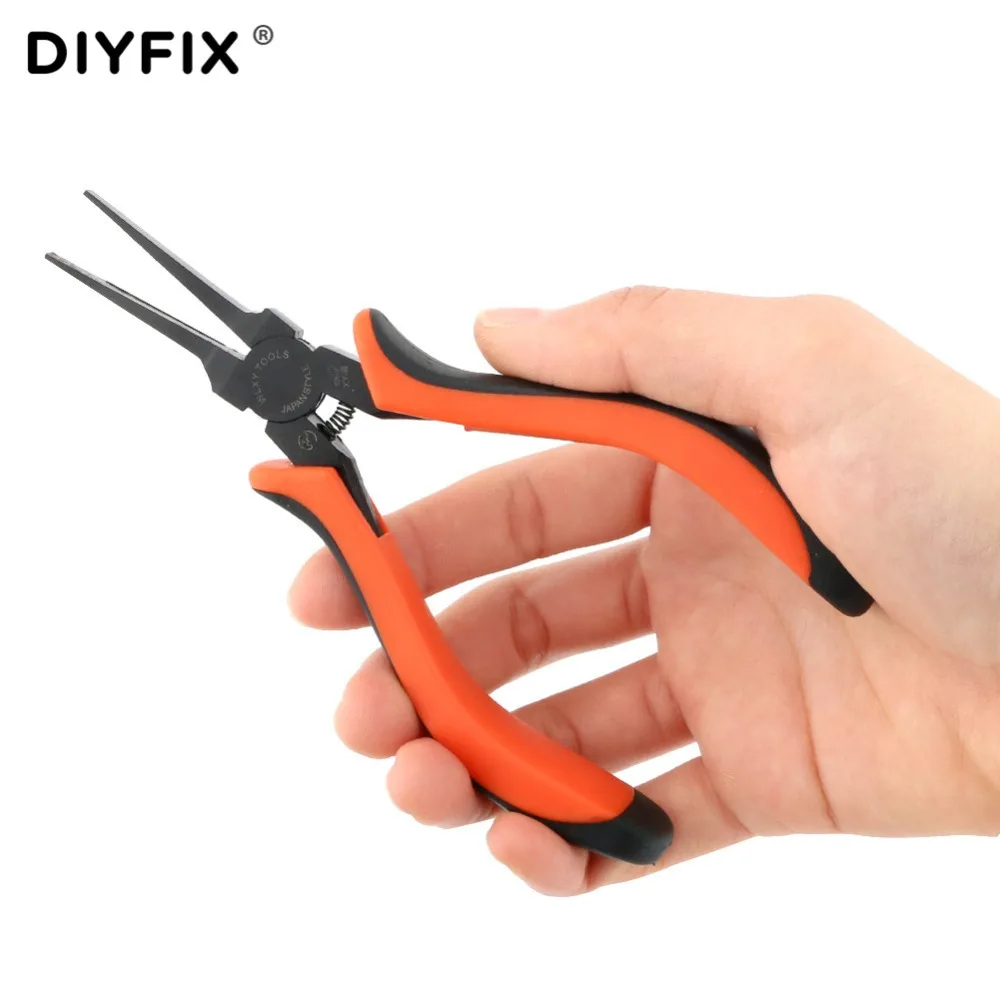 DIYFIX тонкие плоскогубцы для носа с плоской иглой щипцы электрика изготовления