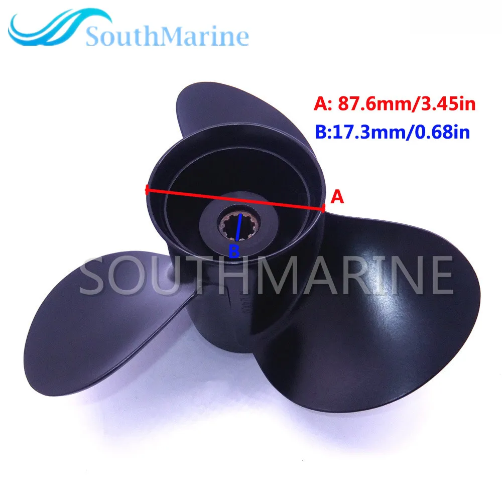 Лодочный Пропеллер из алюминиевого сплава 58100-96410-019 10 1/4x10-K для Suzuki DT20 FT25 DT30 DF25 DF30