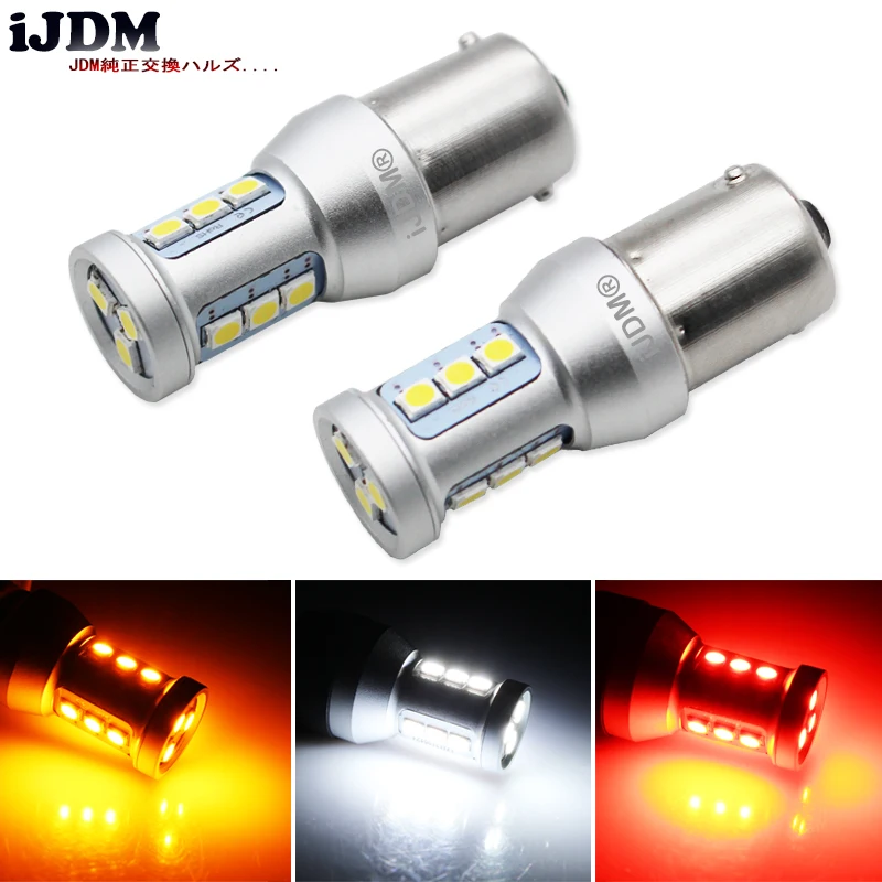 IJDM Автомобильный задний светильник 1156 светодиодный Canbus BA15S/P21W BAU15S/PY21W S25 3030 12SMD 12В