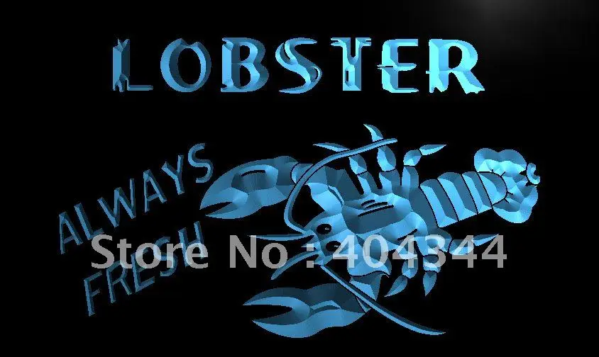 

LK376- Lobster Seafood Restaurant Bar LED Neon Light Sign home decor crafts