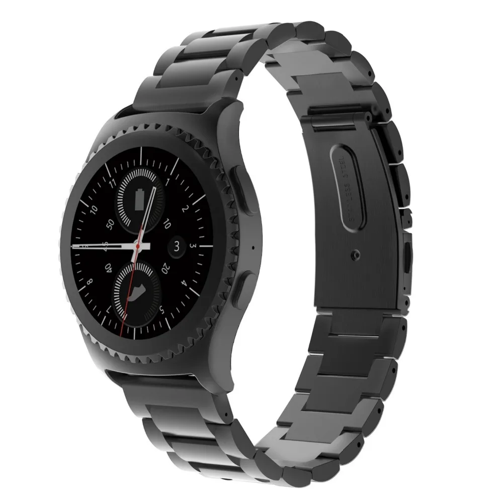 20 мм ширина браслет из нержавеющей стали для Samsung Gear S2 металлическая пряжка