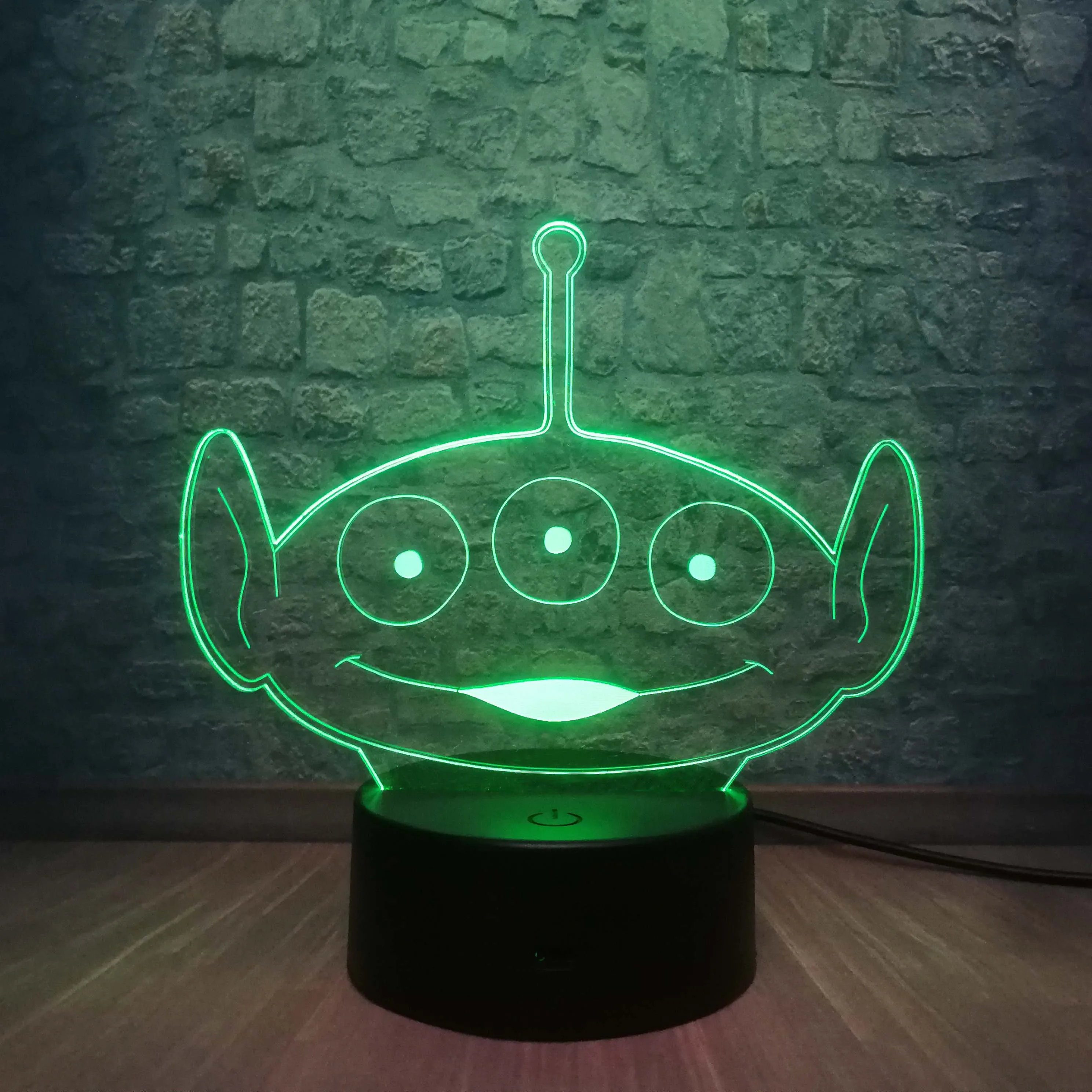 Милая игрушка история инопланетяне 3D Светодиодная лампа USB зарядка Подростковая