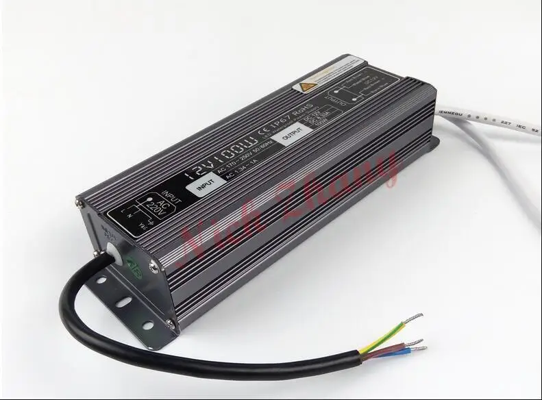 DC12V 8.33A 100W Aluminum LED Driver Lighting Transformer AC110-260V Switching Power Supply Adapter Waterproof for Strip | Лампы и