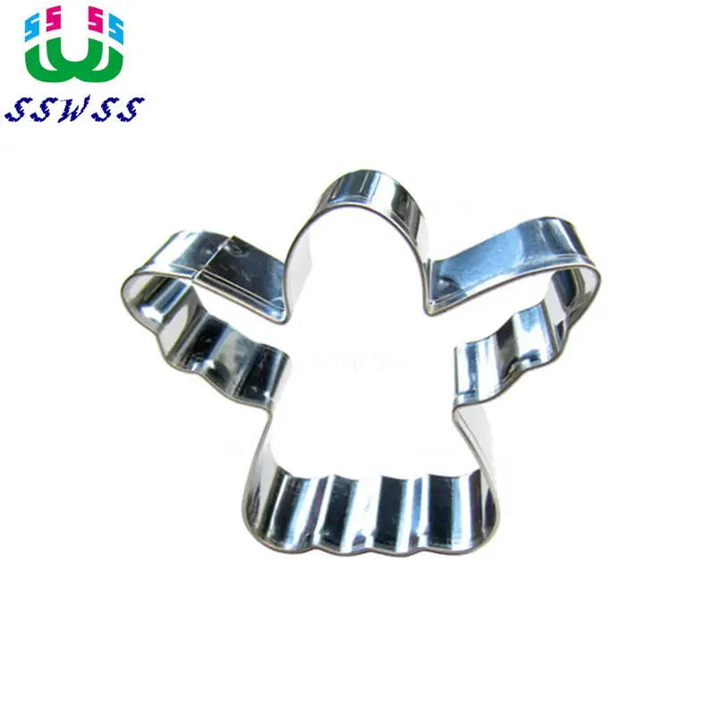 

Валентина Кухня Формы Из Нержавеющей стали Ангел Shaped Фондант Торт печенье Sugarcraft Поршень Резак Фруктов нож, Прямые Продажи