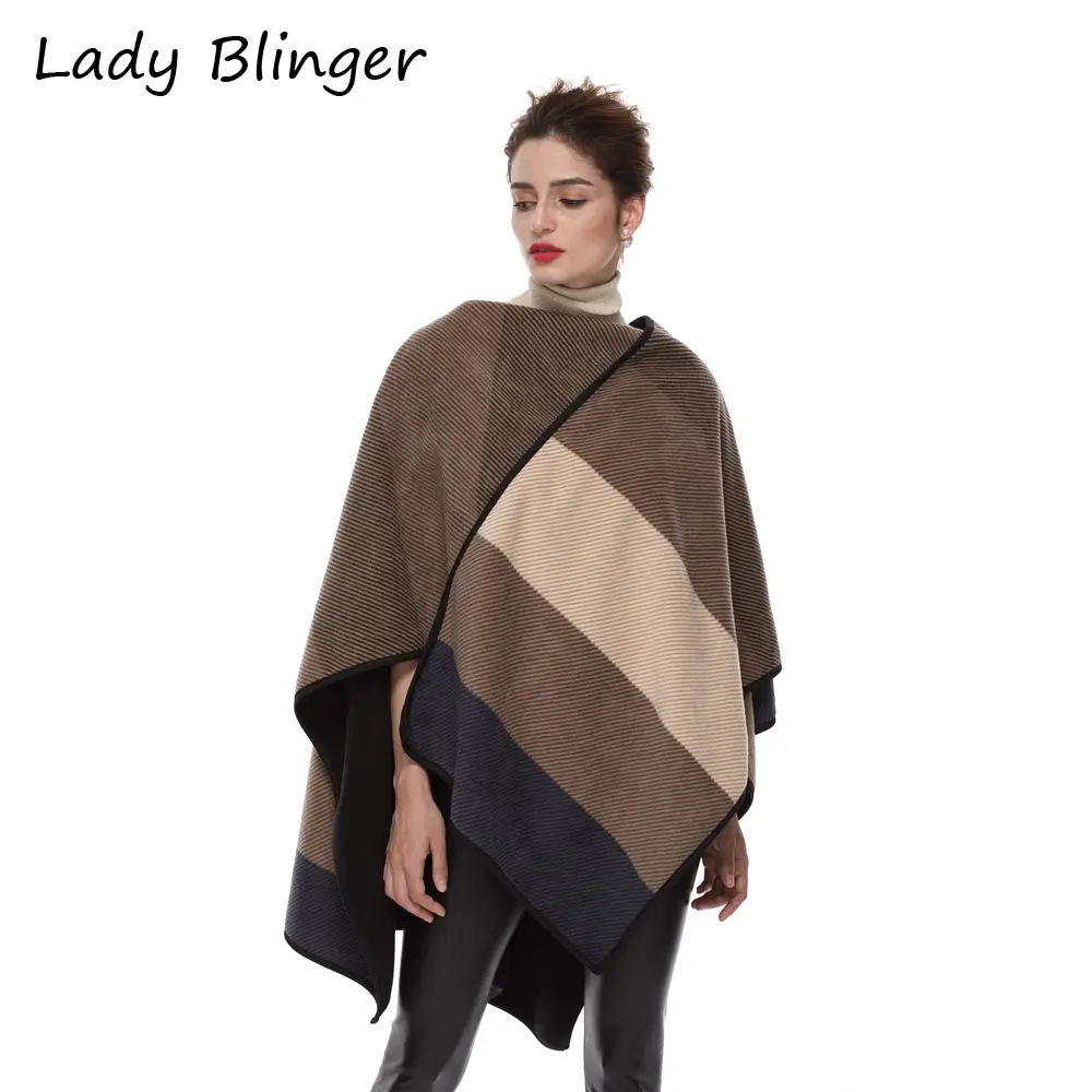 Lady blinger темно серого цвета коричневый широкий диапазон полосатая пеленка для