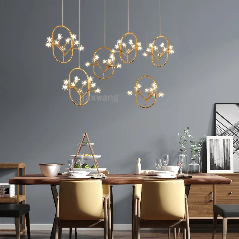 Скандинавский светодиодный подвесной светильник лампа в виде светлячков