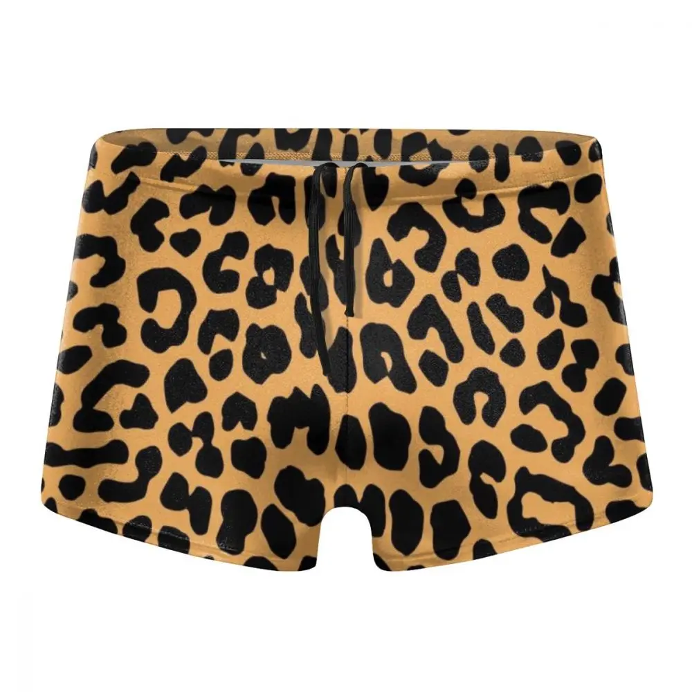 Мужские плавки с леопардовым принтом и 3D боксеры низкой талией 2019|Раздельный из