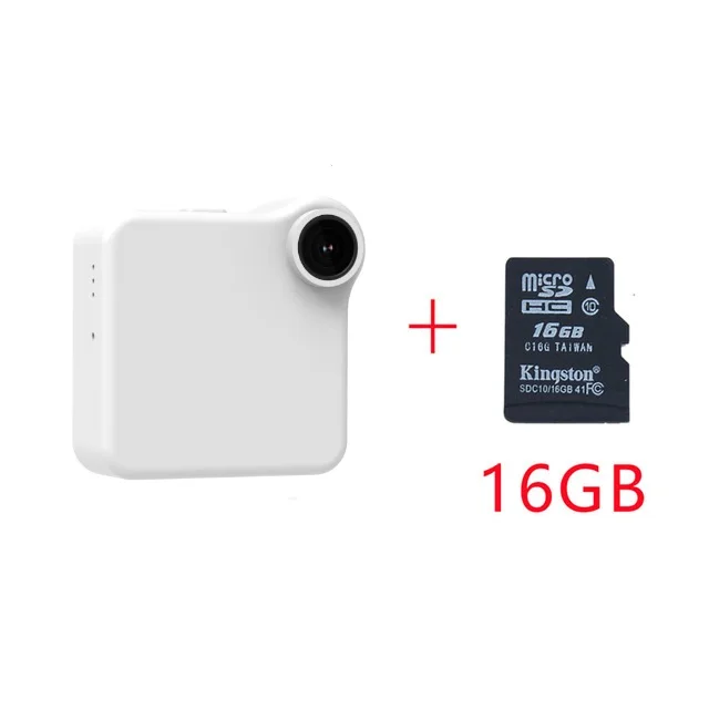 C1+ мини HD 720 P камера Wi-Fi P2P носимых ip-камеры датчик движения магнитный зажим диктофон велосипед тела micro Mini DV DVR - Цвет: white add 16G card