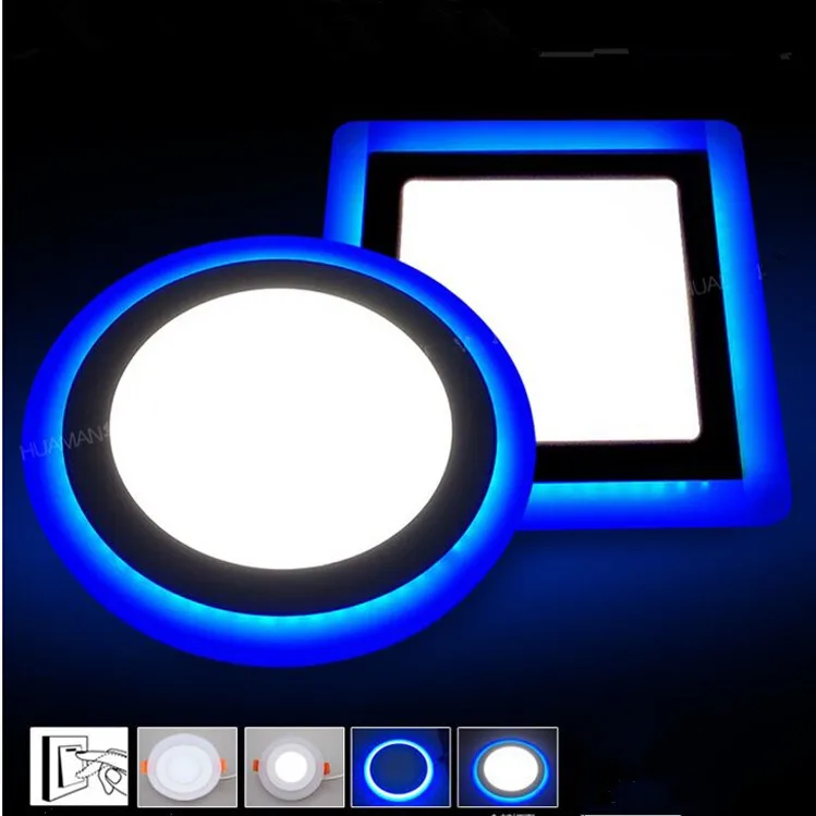 

20pcs/lot Ultra thin LED Panel Downlight 6w 9w 16w Three Model Light Round led panel lights AC85-265V Recessed Ceiling panel