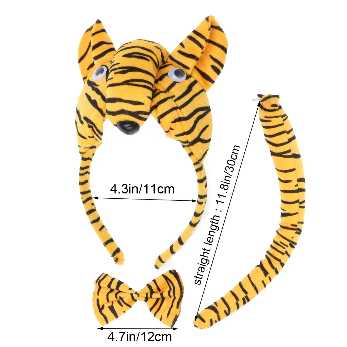 3 предмета Детская Милая повязка на голову с ушками животных Вечерние костюмы