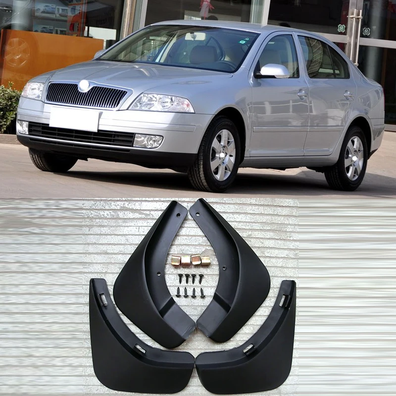 Для Skoda Octavia A5 2004-2012 4Dr автомобиля Брызговики Брызговик Крыло брызговиков 2011 2010 2009 2008 2007 2006