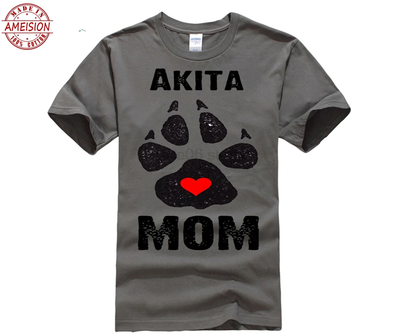 Akita мама собачьи лапки принты-Akita рубашки мать день мисс футболка | Мужская одежда