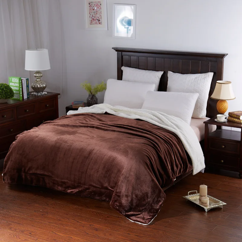 WLIARLEO горячая Распродажа одеяла фланелевые снаружи ягненка бархат внутри детское