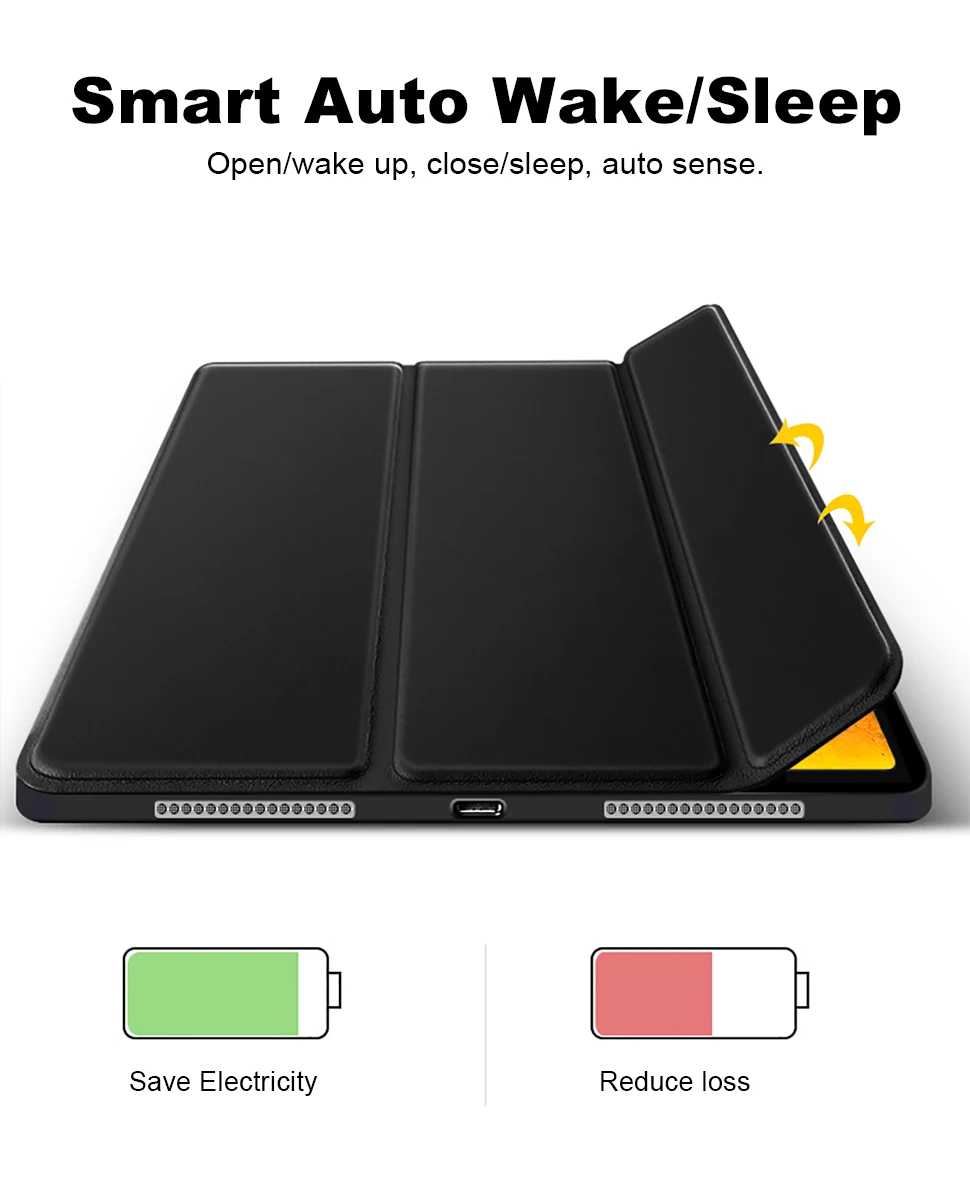 Тонкий кожаный силиконовый чехол для Apple iPad Pro 11 для iPad Pro 10,5 Умный Магнитный чехол для iPad 9,7 Funda Coque