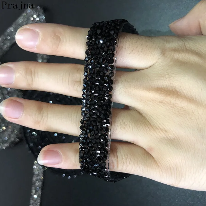 1.5cm picture color Prajna стразы камни и кристаллы цепочка 1 ярд Стразы для одежды орнамент Пришивные аппликации сумка для телефона 1,5 см/3 см - Цвет: 1.5cm picture color