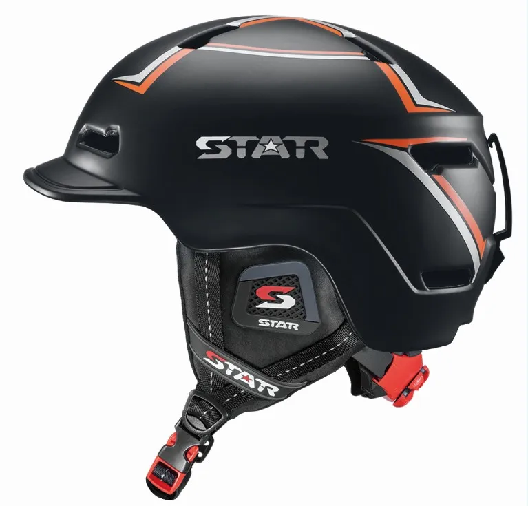 Взрослый лыжный шлем CE ASTM сертификат безопасности встроенный формованный