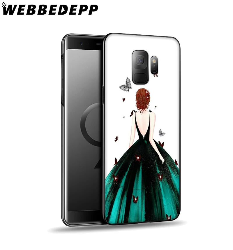 WEBBEDEPP Wedding Dress Girl Soft Case for Samsung Galaxy A3 A5 A6 Plus A7 A8 A9 J6 Cover | Мобильные телефоны и