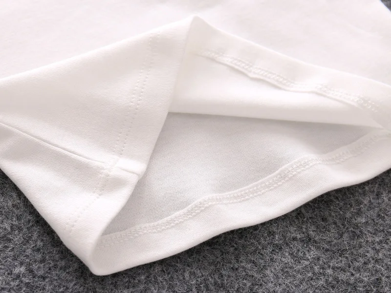 С длинным рукавом Осенняя футболка Детские Хлопок Весна 2018 Белый Вечерние