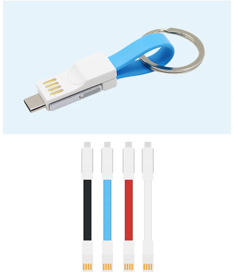 3 в 1 портативный Micro usb type C Магнитный зарядный кабель для iPhone samsung s6 s7 s8 s9 мини брелок кабель для зарядки передачи данных Шнур