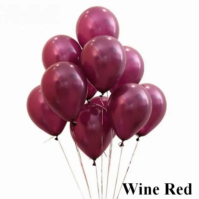 wine red 20 Вт, 30 Вт, 50 шт. чернил, синий, бордовый, воздушный шар из гранулированного латекса надувные свадебные украшения воздушный шар с днем рождения надувные шары для вечеринки - Цвет: wine red