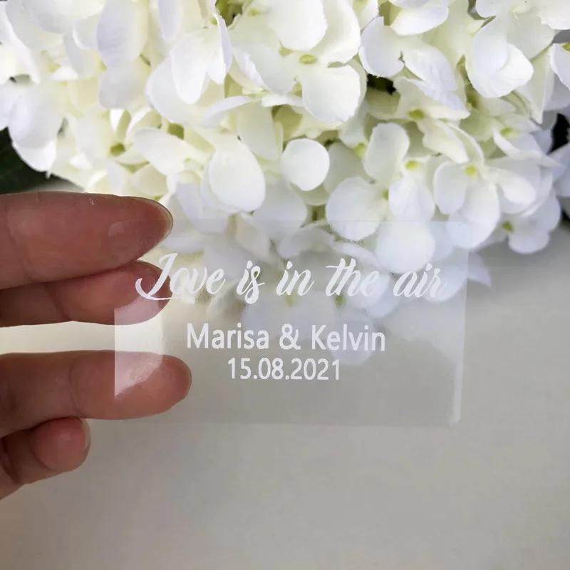 Foil white stickers Персонализированные Свадебные Пузырьковые палочки белый текст наклейки обычная трубка прозрачные этикетки - Цвет: Foil white stickers