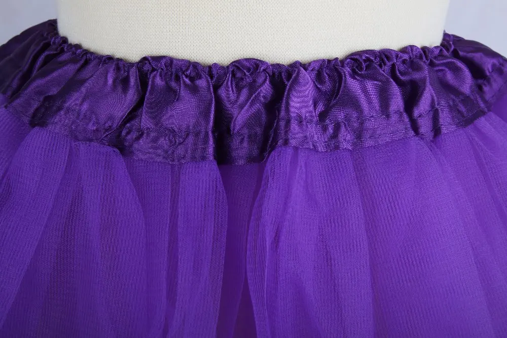 Детские юбка пачка для девочек Детская Юбка танцев полупрозрачная 3 Слои из пряжи