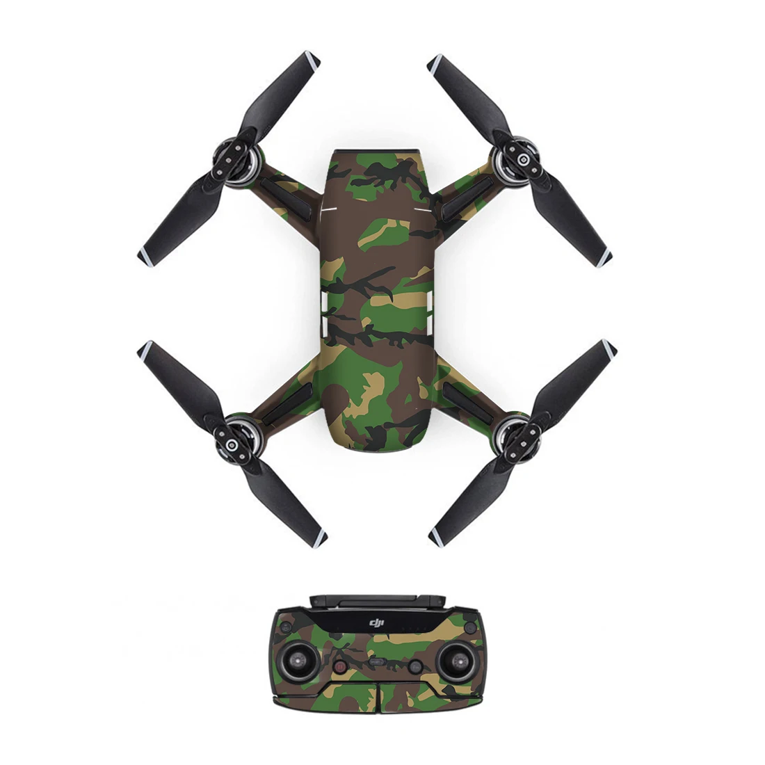 [DJS0014] модная камуфляжная наклейка из ПВХ для DJI Spark Drone body+ пульт дистанционного управления+ 3 батареи Защитная крышка