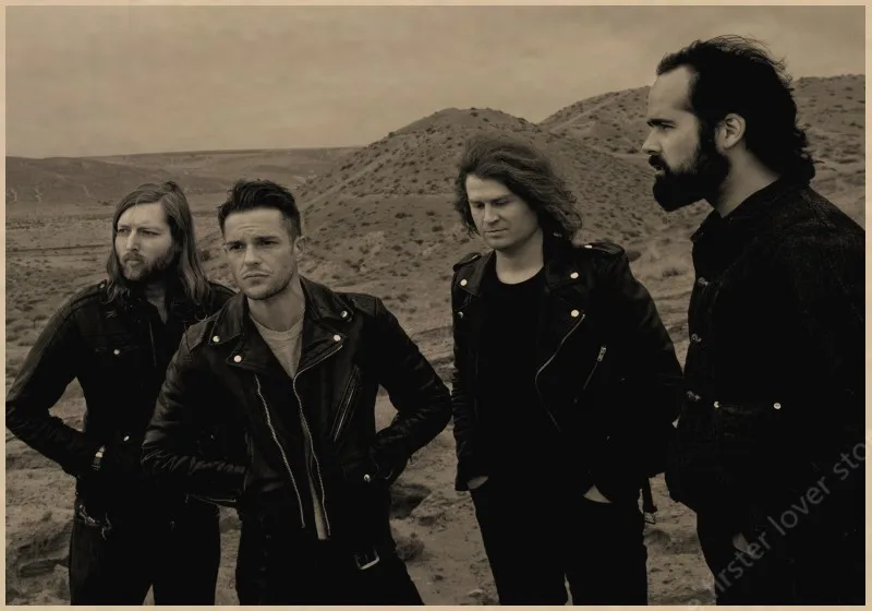 The Killers винтажный Ретро рок-группа музыкальная гитара матовый плакат на крафт-бумаге стикер на стену домашний декор - Цвет: 15
