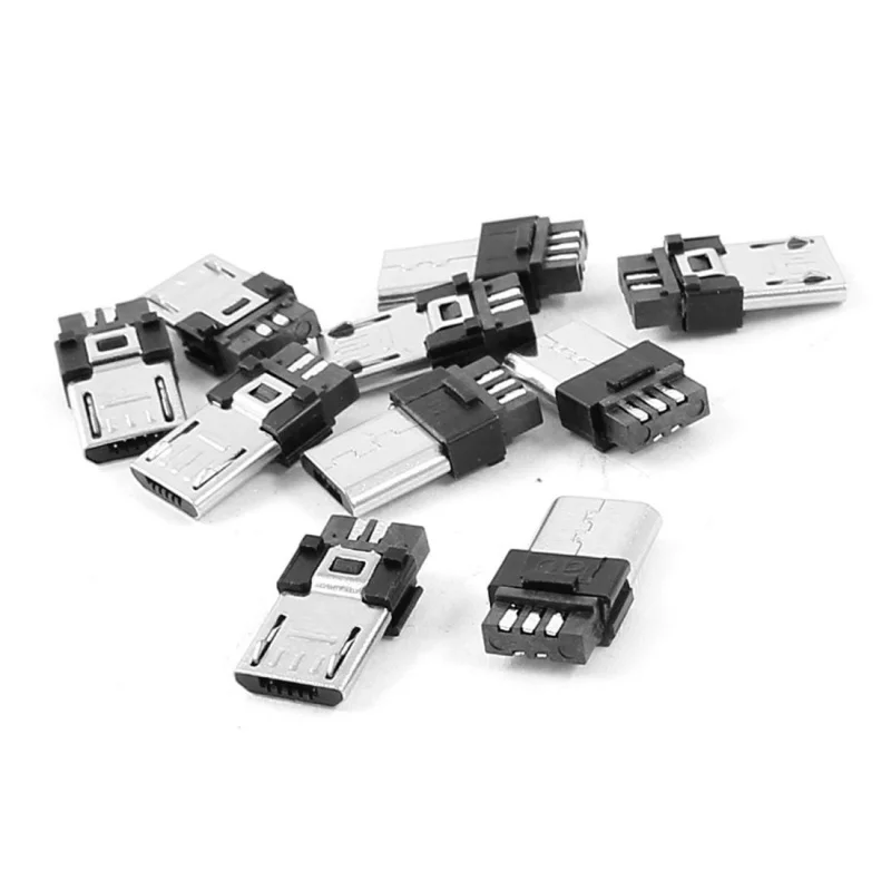 10x Micro USB B Тип 5 pin штекер jack|Соединители| |