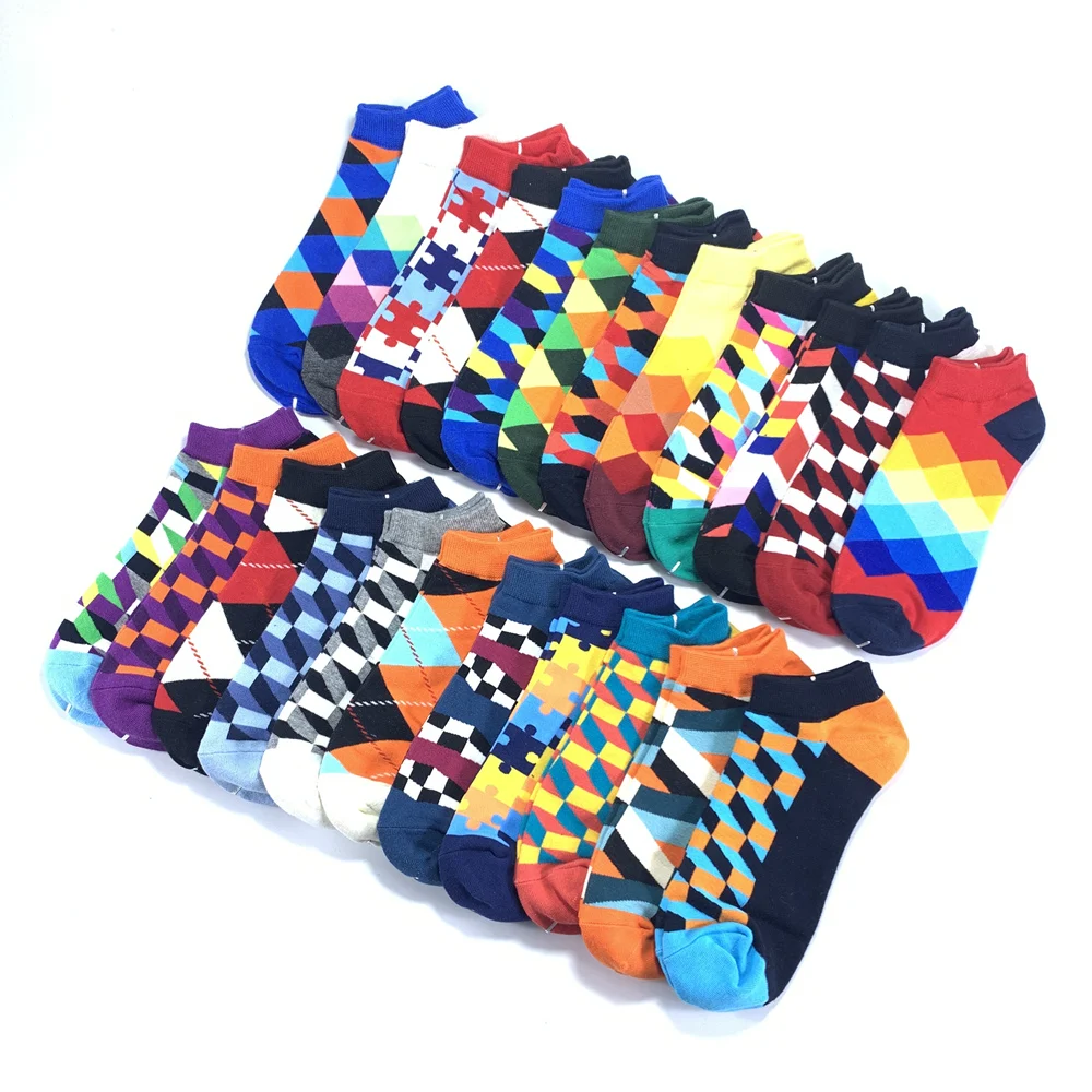 Мужские носки новейший дизайн 2020 лодочки короткие летние качественные цветные