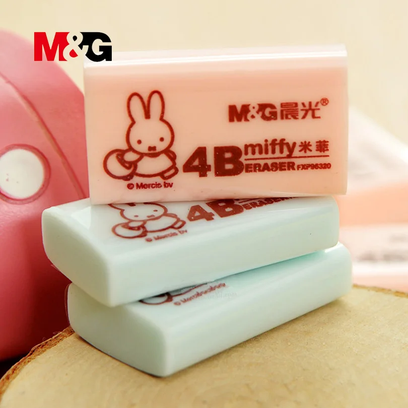 M & G Новое поступление ластики 4 шт. набор Miffy серия мультфильм розовый синий