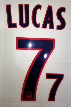 Nickel-Free White От MBAPPE NEYMAR JR MATUIDI DI MARIA CAVANI DRAXLER VERRATTI PASTORE T. SILVA LAVEZZI BEN ARFA nameset нашивка - Color: Nickel-Free White