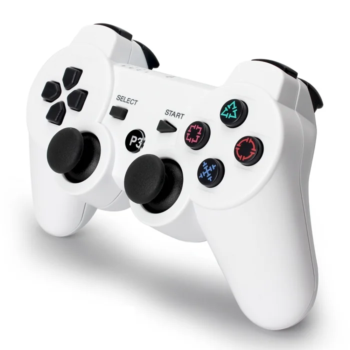 White ForPS3 Бытовая игровая машина беспроводная ручка Bluetooth инфракрасный контроллер подключения имитирует двойную вибрацию в режиме шести осей - Цвет: White