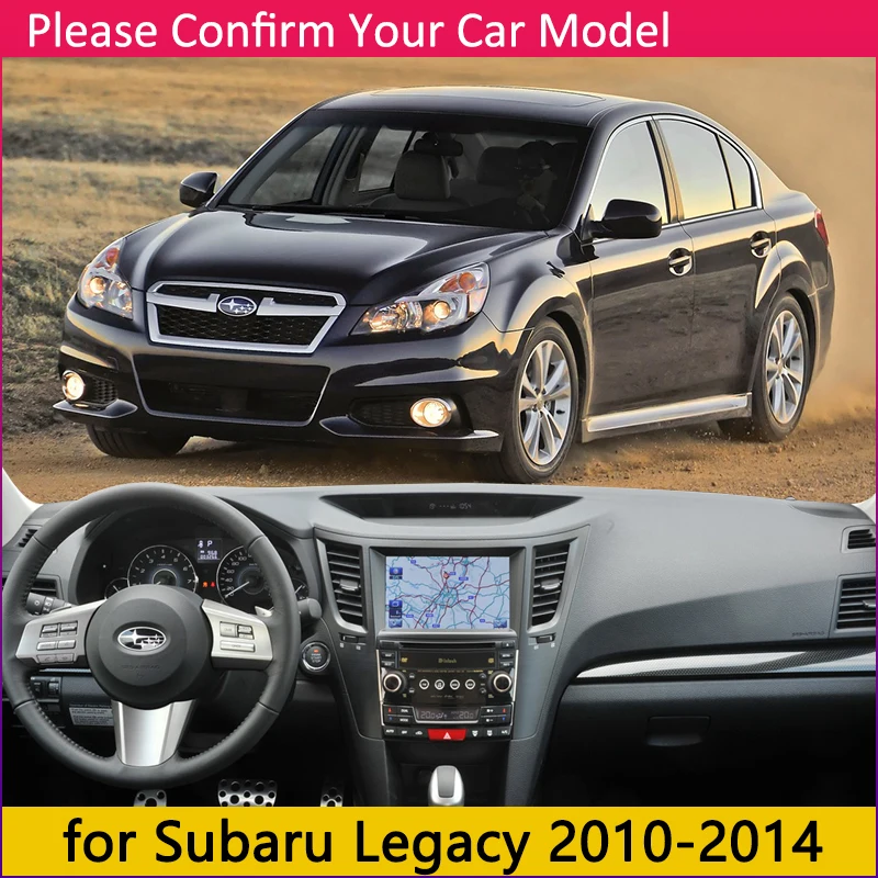 Для Subaru Legacy 2010 2011 2012 2013 2014 анти скольжения мат приборной панели ковровые покрытия