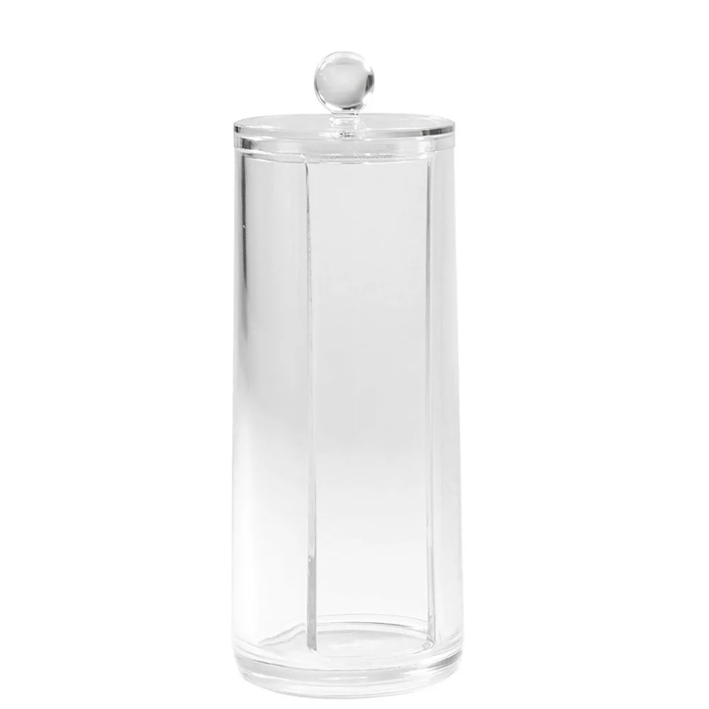 Портативный круглый контейнер для хранения пластиковый Настольный органайзер