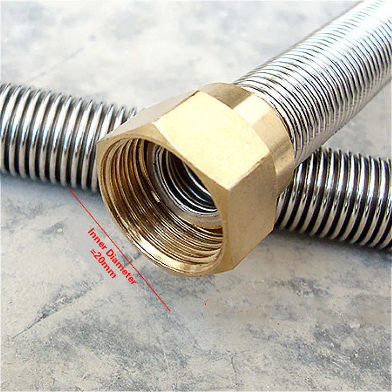1/2 Inch Faucet Joint Stainless Steel Plumbing Pipe / Bellows Water Heater Toilet Inlet Two Female Compression Threads | Обустройство